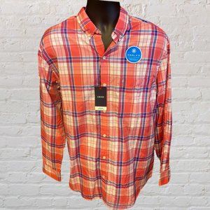 IZOD Men's Performance Checkered Long Sleeve Shirt